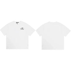 Cole Buxton White Racing Wing Emblem Logo T-Shirt