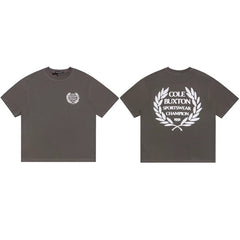 Cole Buxton Charcoal Champion Crest Logo T-Shirt