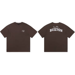 Cole Buxton Brown Minimalist CB Chest & Back Buxton T-Shirt