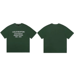 Cole Buxton Dark Green Sportswear Design Studio T-Shirt