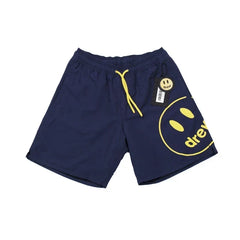 Drew House Smiley Face Swim Shorts, Navy Blue