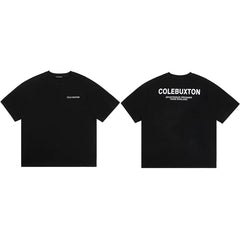 Cole Buxton Black Minimalist Chest & Back Logo T-Shirt