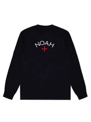 NOAH BWCJ Cross Print Heavy Cotton Unisex Long Sleeve Tee Autumn
