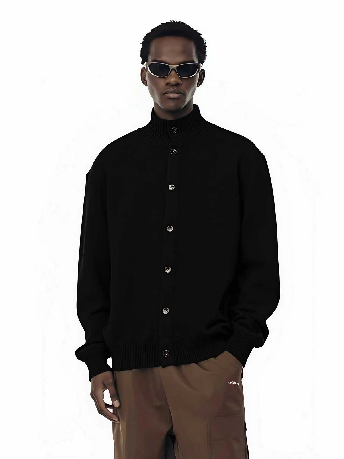 NOAH MARS Vintage Button Knit Cardigan Men Warm Autumn Winter Jacket