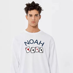 NOAH Loose Printed Heavyweight Cotton Couple Long Sleeve T-shirt