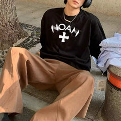 NOAH Phantom Print Unisex Long Sleeve Tee Retro High Street