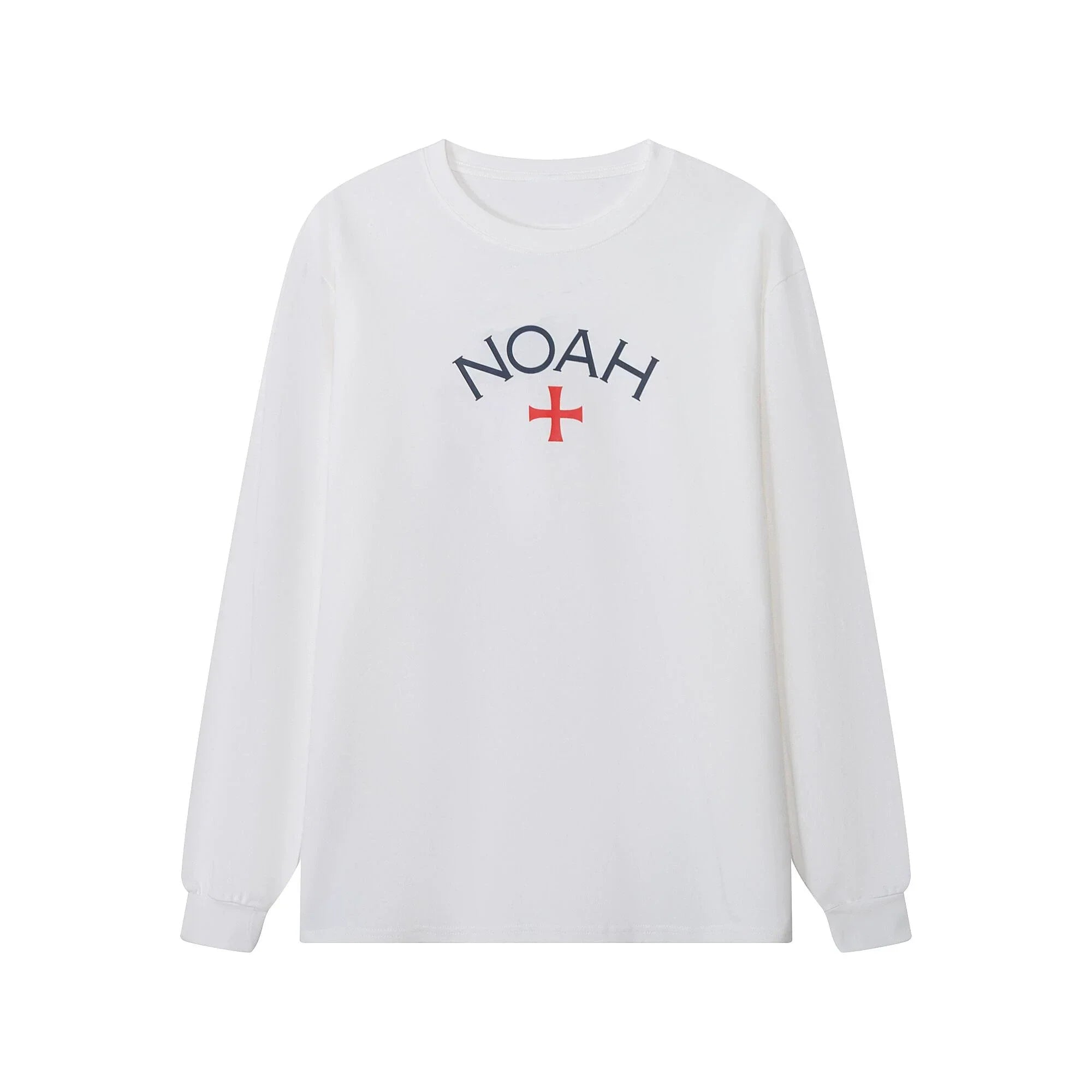 NOAH MARS Men First Gen Cross Crew Neck Long Sleeve Base Tee