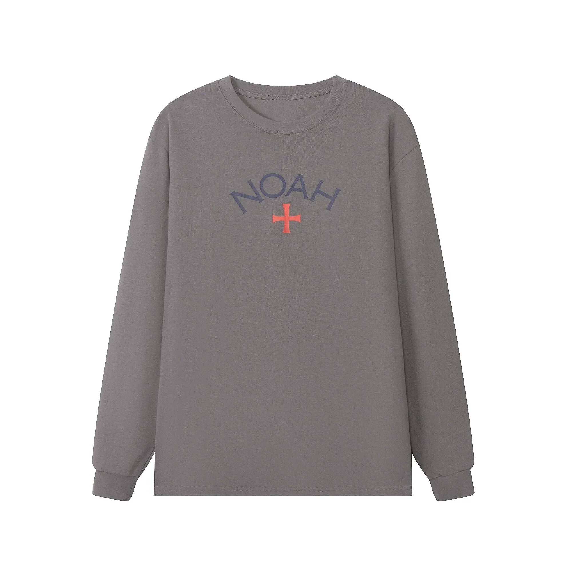 NOAH MARS Men First Gen Cross Crew Neck Long Sleeve Base Tee