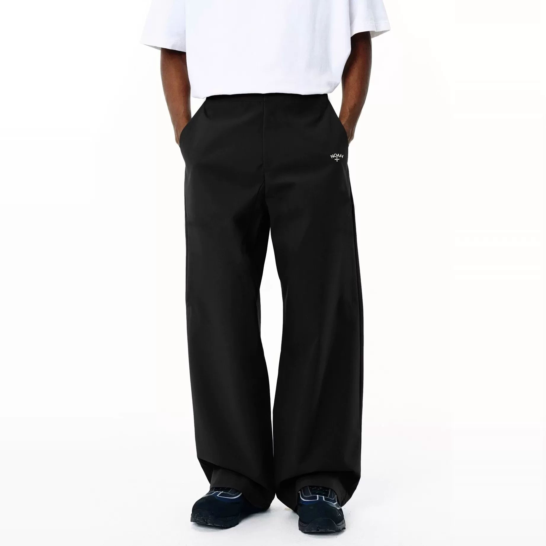 NOAH MARS Paper Touch Windproof Curved Pants Cross Embroidery