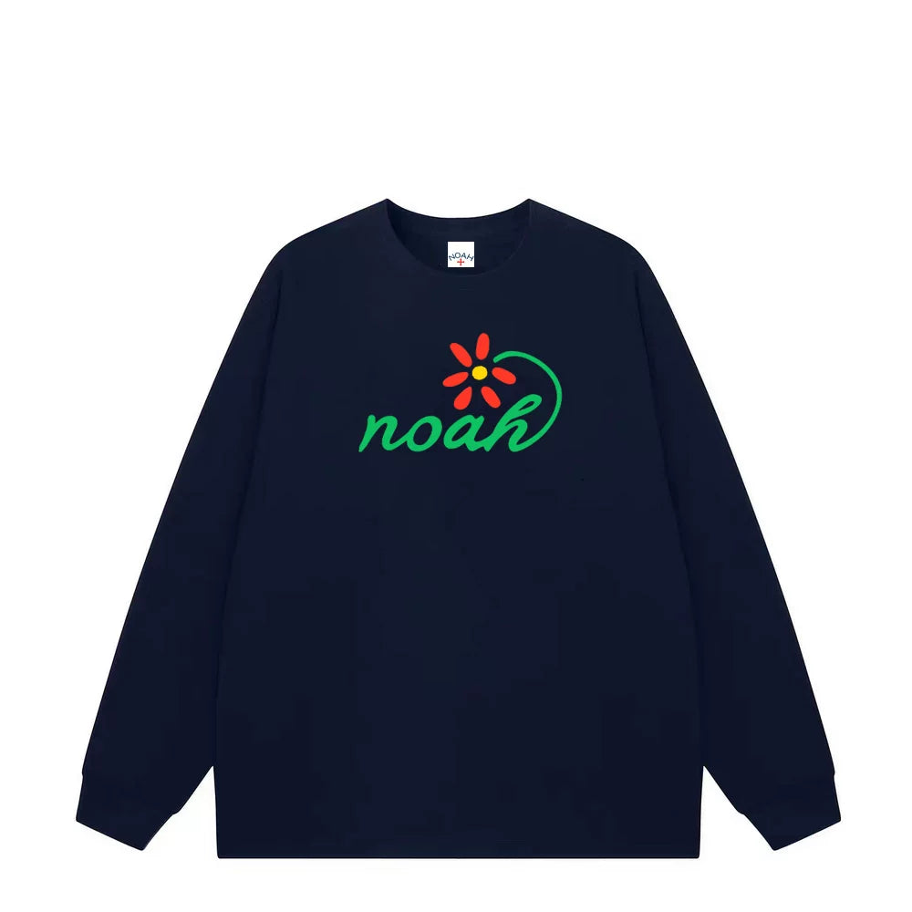 NOAH 2025 Loose Heavy Cotton Couple Long Sleeve Base T-shirt
