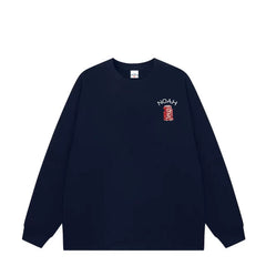 NOAH Cola Logo Pure Cotton Unisex Long Sleeve Tee Autumn