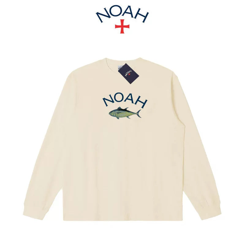 NOAH NYC CORE 1st Gen Cross Logo Unisex Crew Long Sleeve Tee