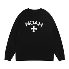 NOAH Phantom Print Unisex Long Sleeve Tee Retro High Street
