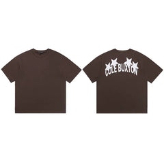 Cole Buxton Brown Star Arch Logo T-Shirt