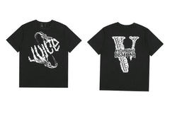 Vlone x Juice WRLD "Fighting Demons" Graphic T-Shirt - Black