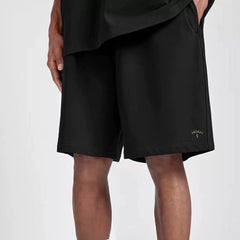 NOAH MARS Lightning Embroidery Thin Cool Five Quarter Knit Shorts for Men Couple