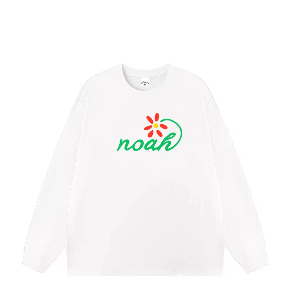 NOAH 2025 Loose Heavy Cotton Couple Long Sleeve Base T-shirt