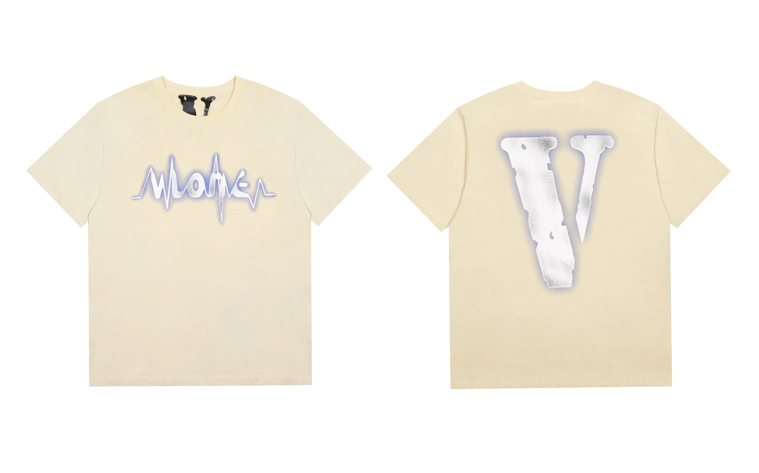 Vlone Pulse Wave Graphic T-Shirt - Off-White