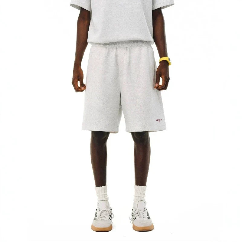 NOAH MARS Lightning Embroidery Small Label Men's Sport-Style Five-Piece Pants
