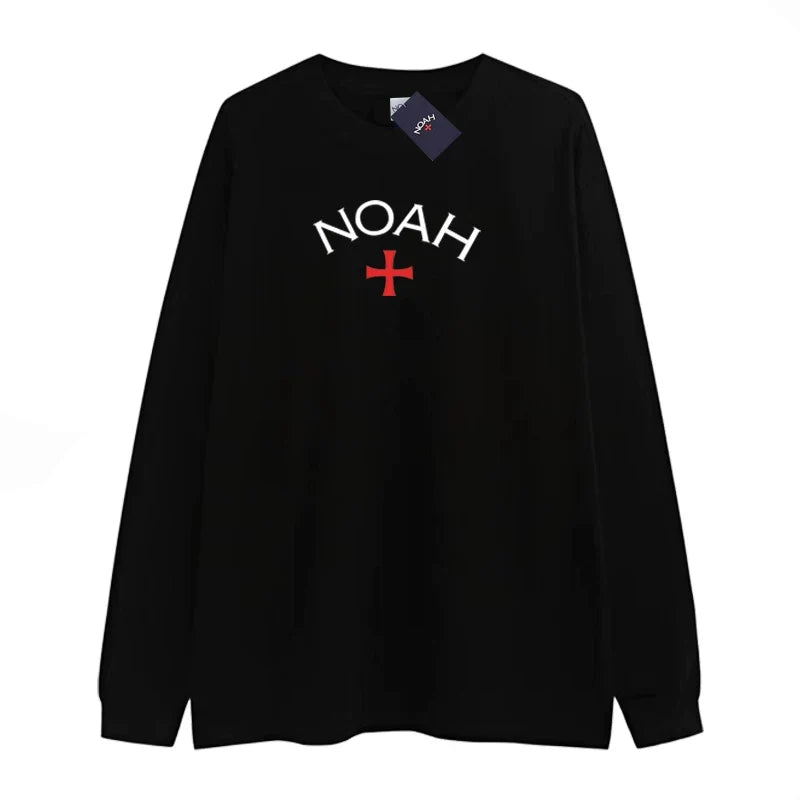 NOAH NYC CORE 1st Gen Cross Logo Unisex Crew Long Sleeve Tee
