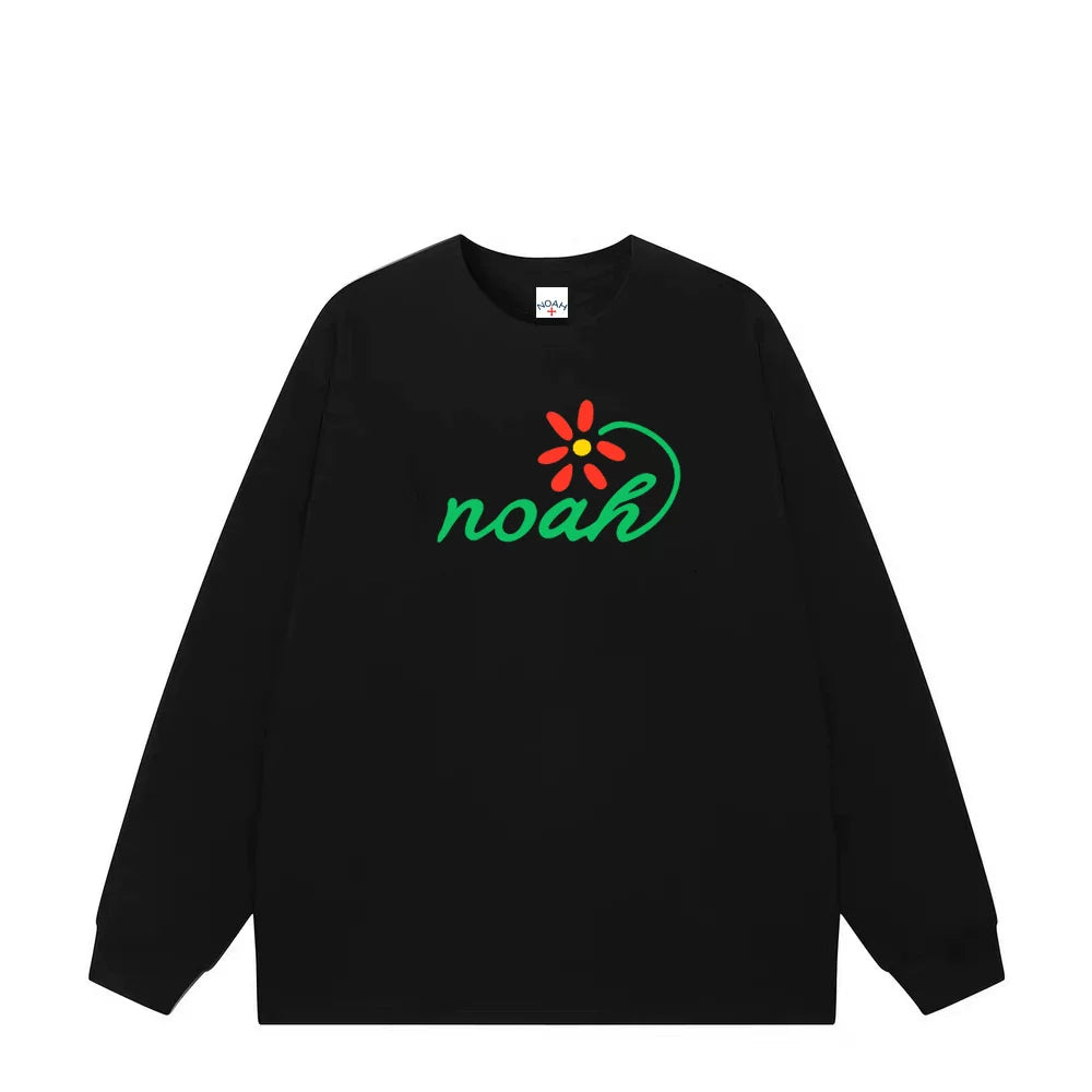 NOAH 2025 Loose Heavy Cotton Couple Long Sleeve Base T-shirt