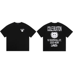 Cole Buxton Black Marshall St. Smiley Graphic T-Shirt