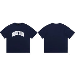 Cole Buxton Navy Arched Buxton Varsity Logo T-Shirt