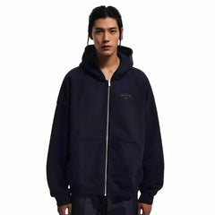 NOAH MARS Zip Hoodie Cardigan First Gen Black Soul Cross Embroidery Autumn Winter