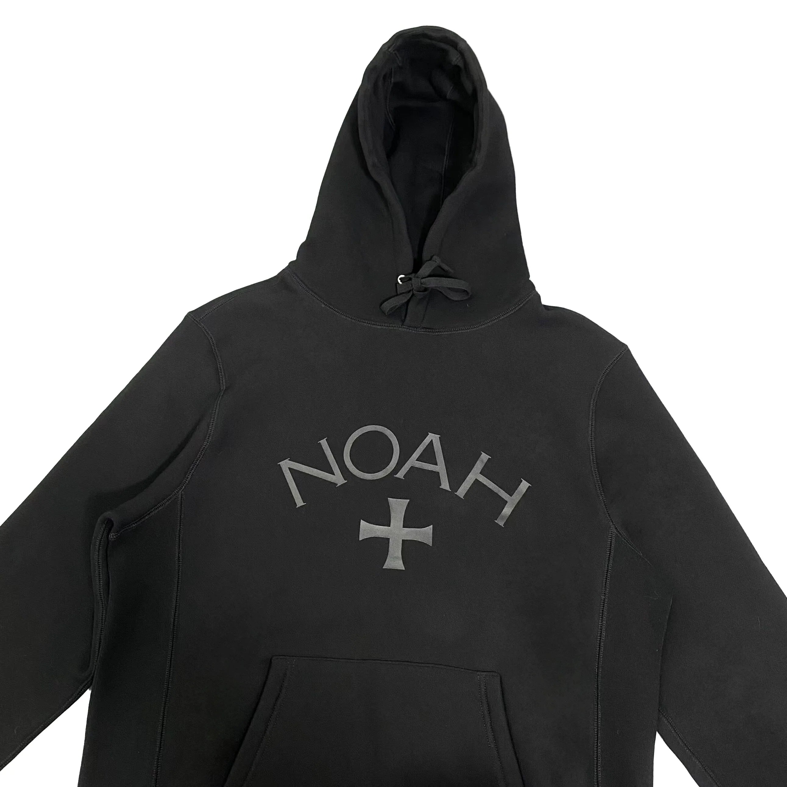 NOAH MARS Men Loose Cross Graphic American Casual Hoodie