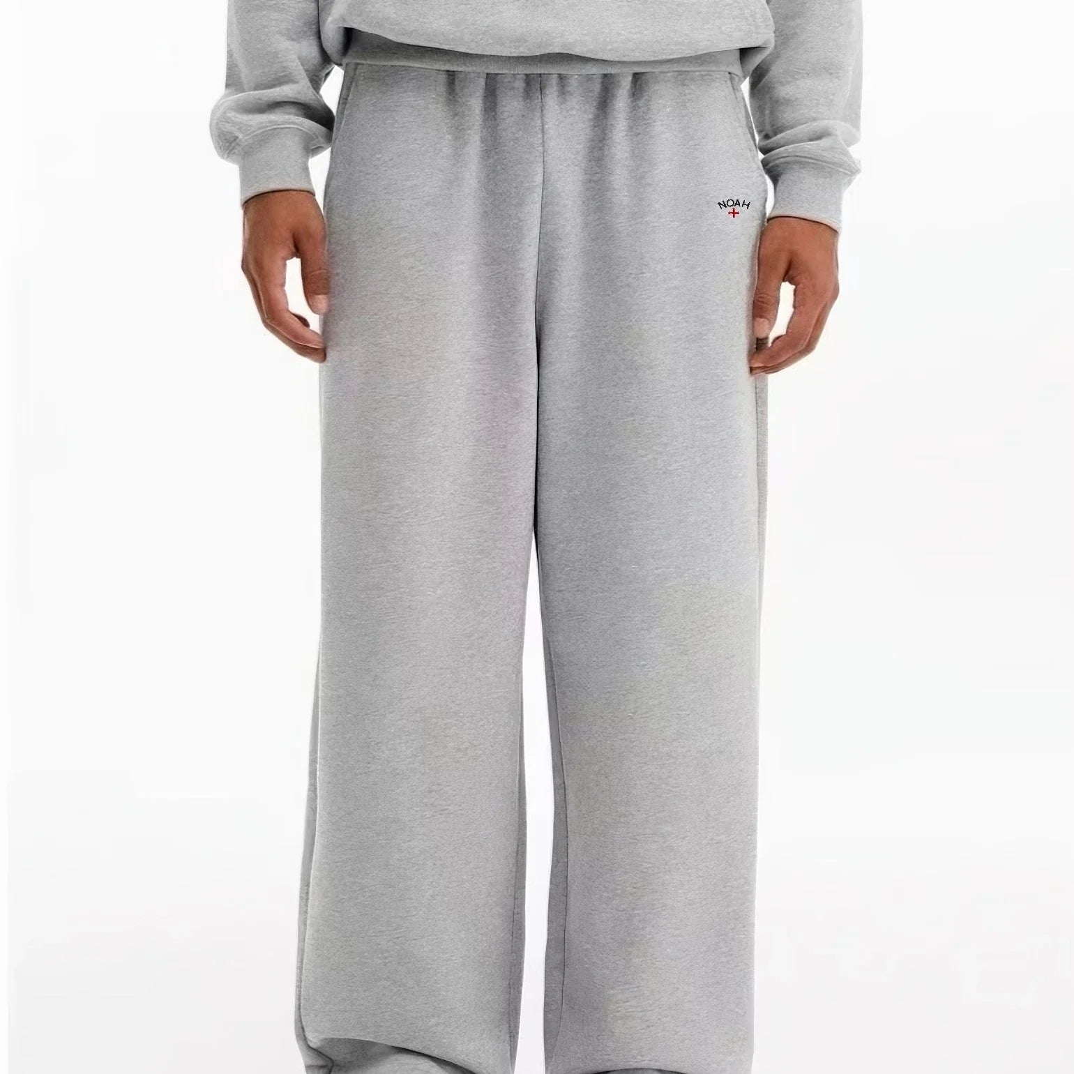 NOAH MARS Cross Logo Embroidered Micro Flared Sweatpants Men Casual Sports Pants