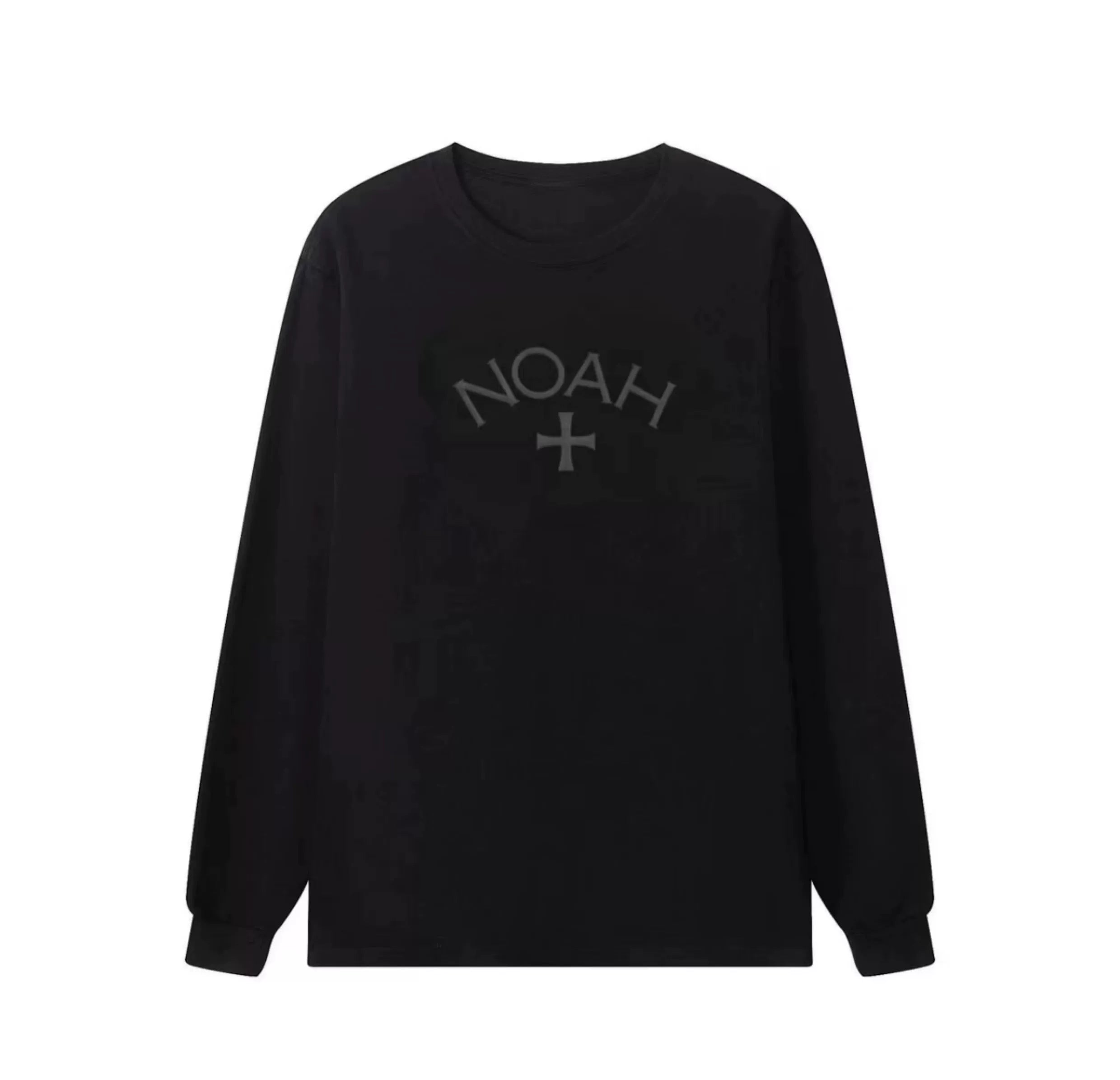 NOAH MARS Men First Gen Cross Crew Neck Long Sleeve Base Tee