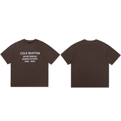 Cole Buxton Brown Sportswear Design Studio T-Shirt