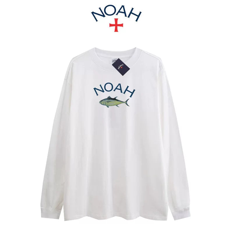 NOAH NYC CORE 1st Gen Cross Logo Unisex Crew Long Sleeve Tee