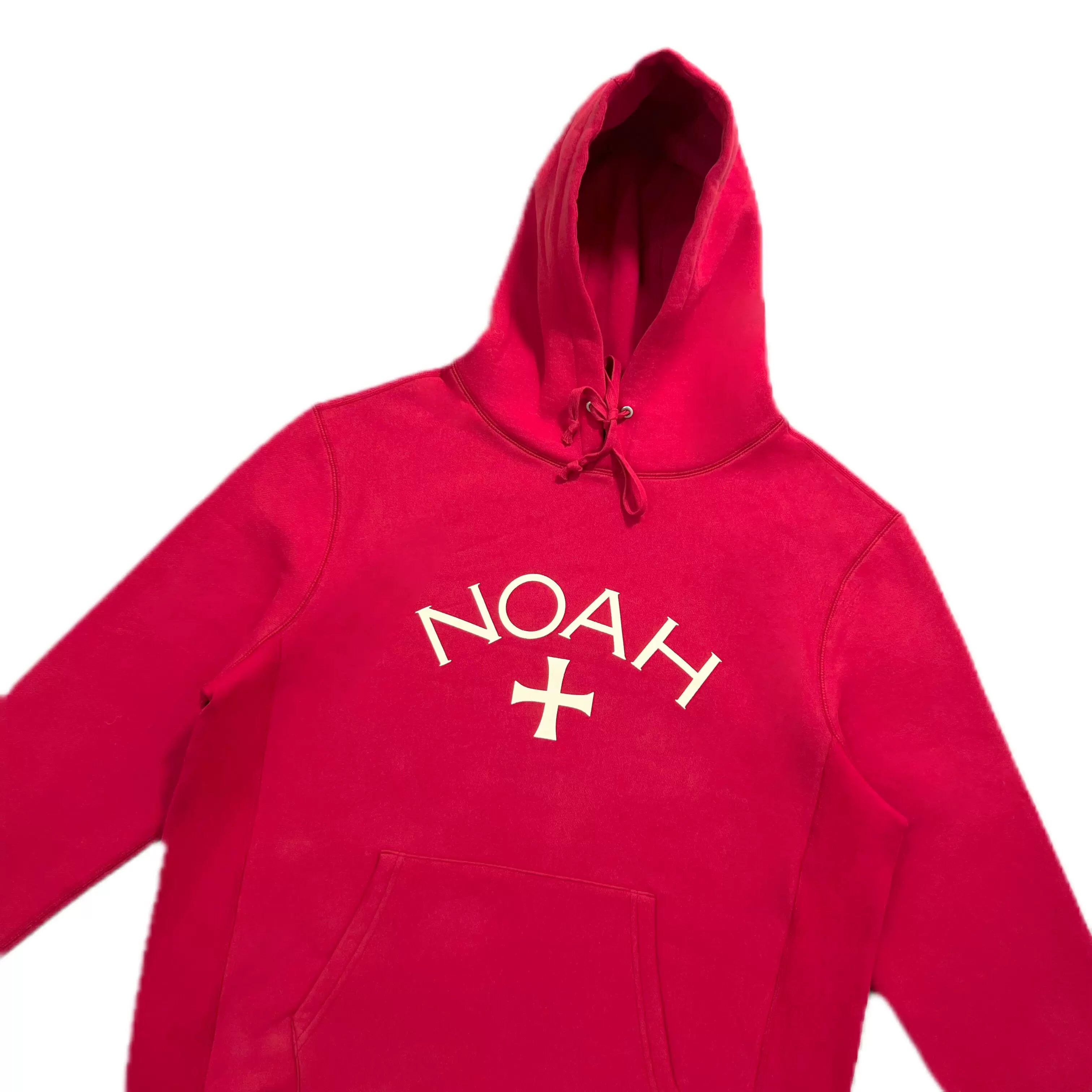 NOAH MARS Men Loose Cross Graphic American Casual Hoodie