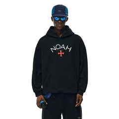 NOAH MARS Grey First Gen Cross Hoodie Men American Casual Loose