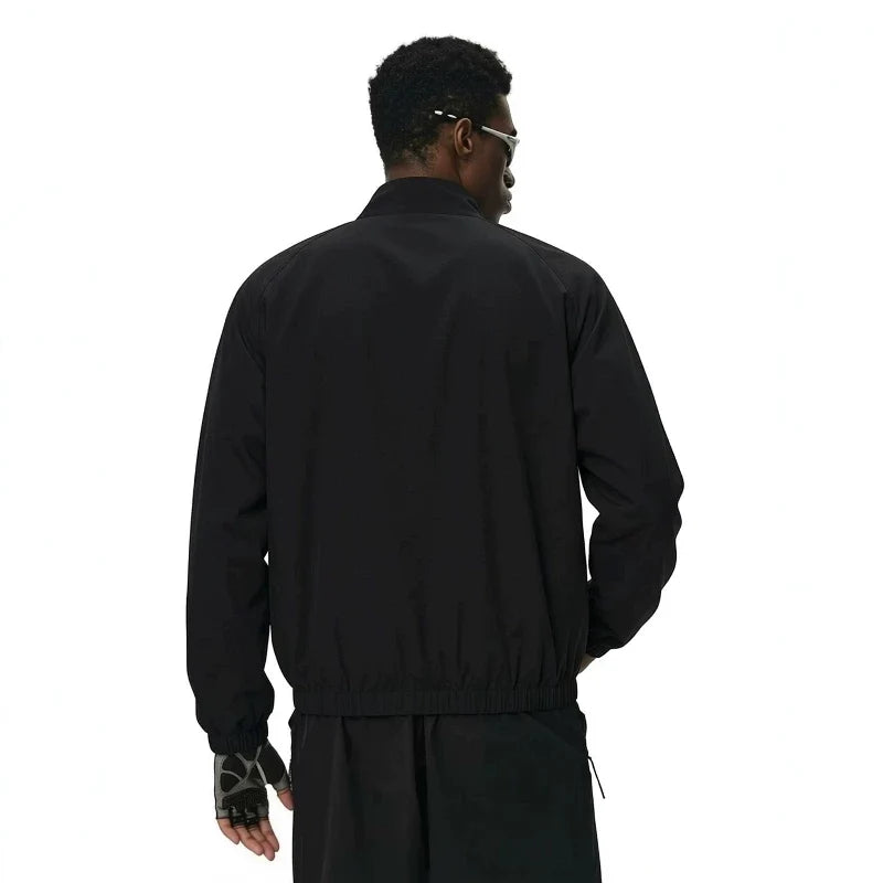 NOAH MARS Thin Stand Collar Woven Jacket Men Outdoor Hiking Coat