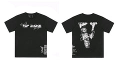 Vlone x Pop Smoke Tribute Portrait Graphic T-Shirt - Black