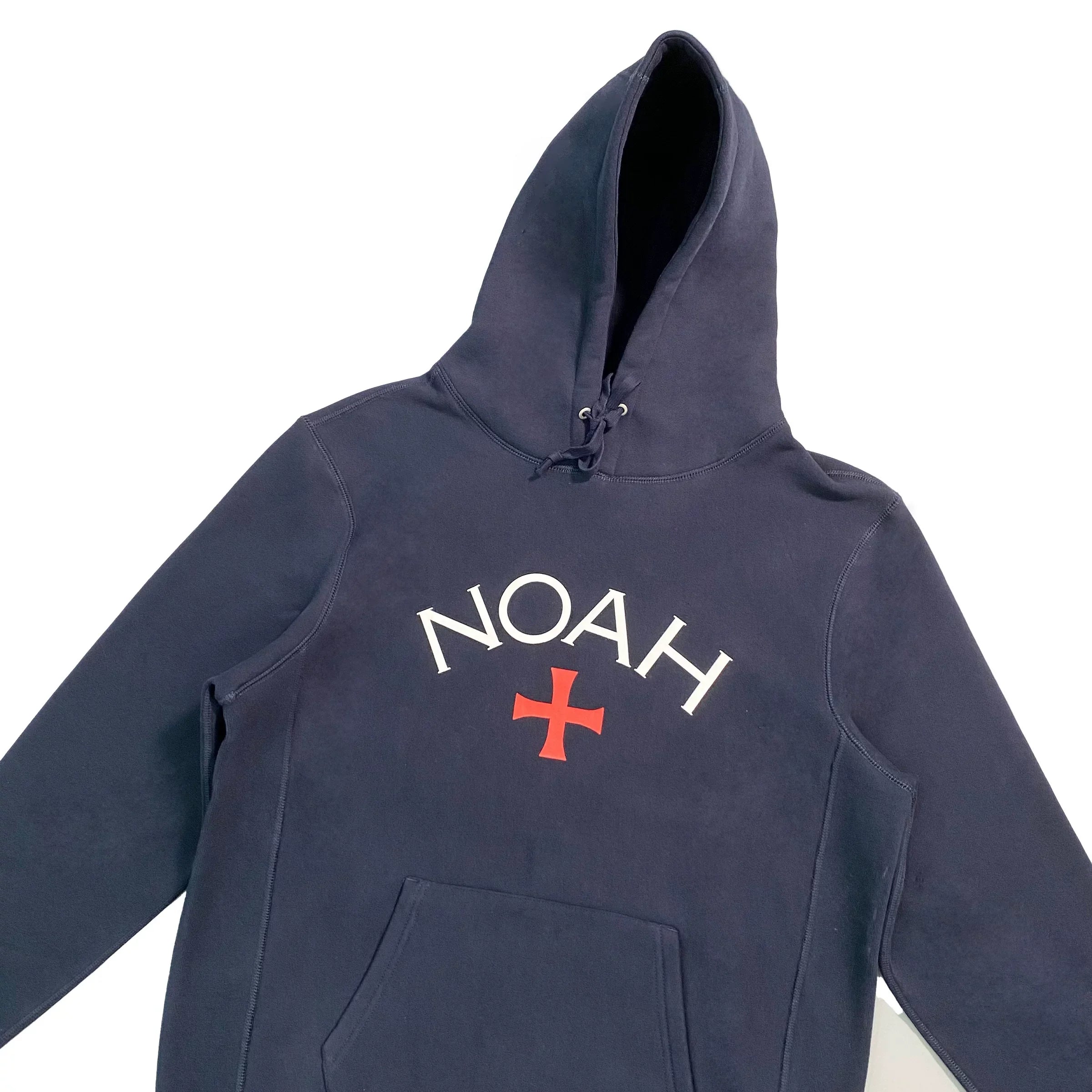 NOAH MARS Men Loose Cross Graphic American Casual Hoodie